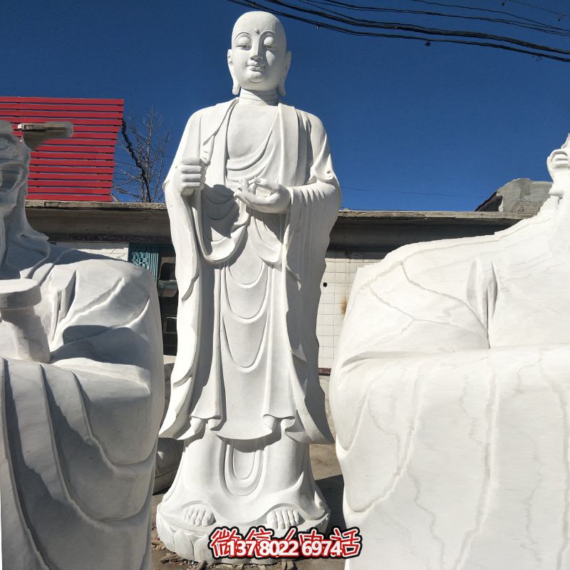 精美绝伦的汉白玉石雕佛像博鱼平台
