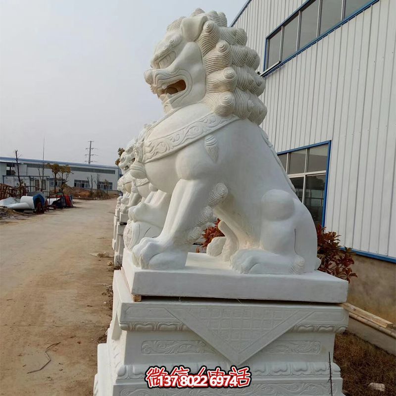 高品质石雕麒麟博鱼平台，点缀企业博鱼(中国)大门口，增添镇宅财运