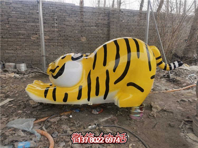 玻璃钢小老虎博鱼平台，装点精美的园林景观