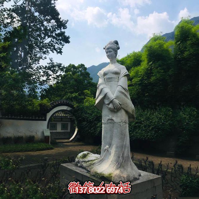 纪念王昭君汉白玉博鱼平台