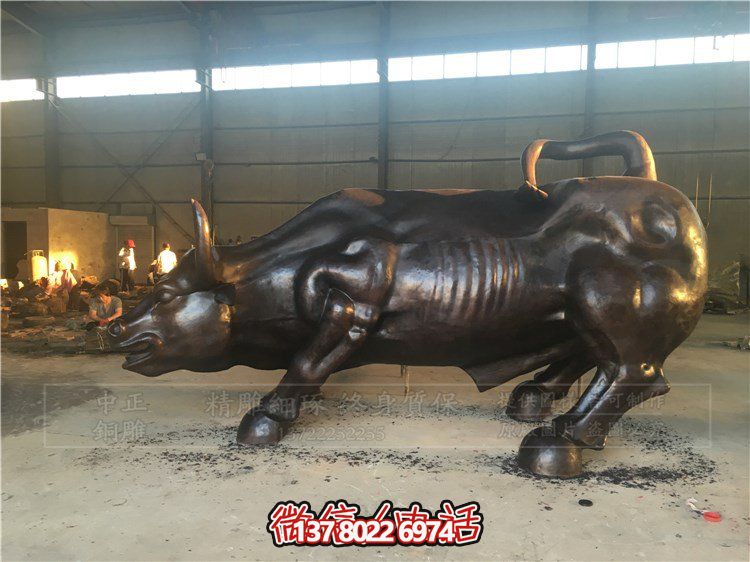 华尔街大型户外铜雕牛博鱼平台