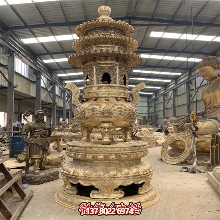创意工艺不锈钢大型香炉博鱼平台