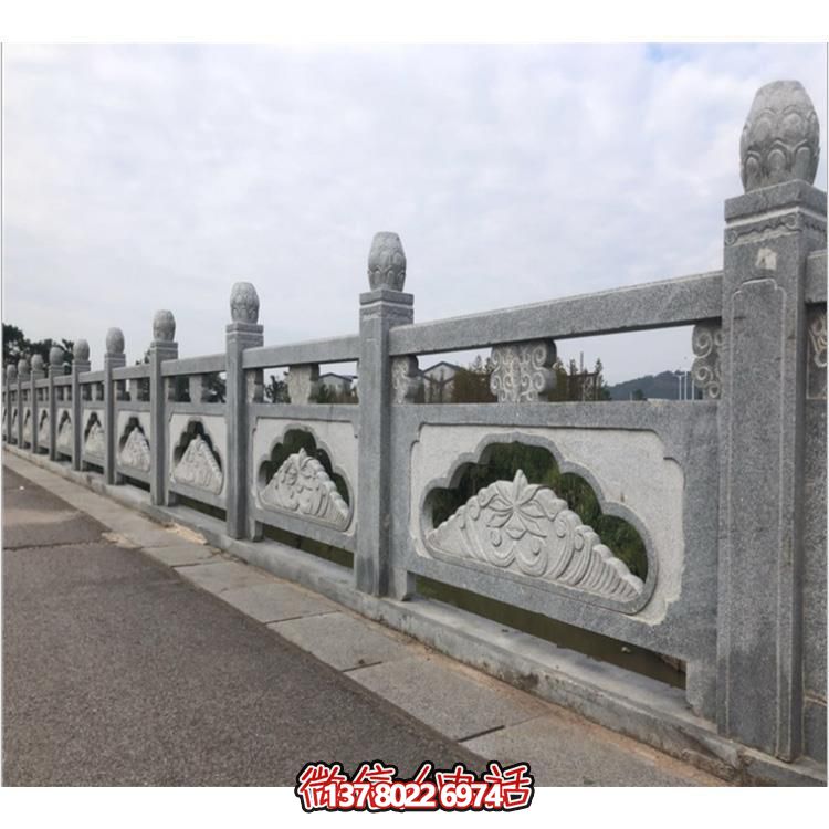 精致青石石雕栏杆，打造美丽公园景区