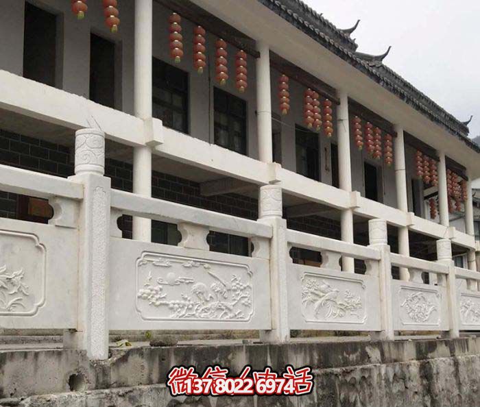 农家院定制大理石栏杆博鱼平台