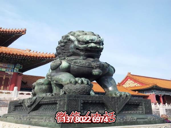 故宫仿真青石狮子博鱼平台