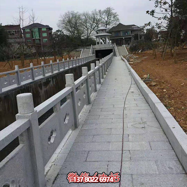 精美大理石护栏博鱼平台，点缀河道户外环境