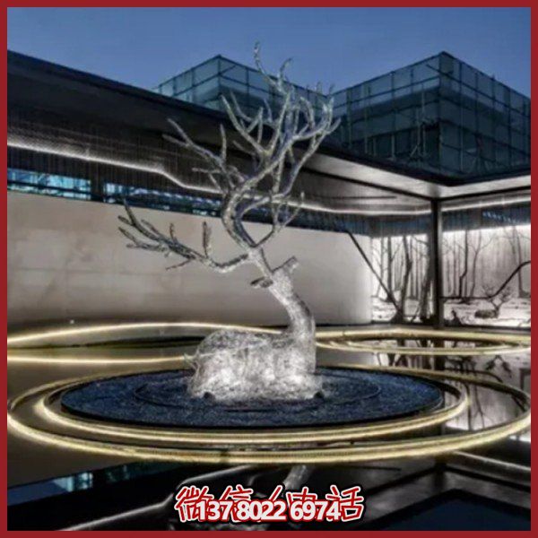 全新款不锈钢城市景观博鱼平台装饰品