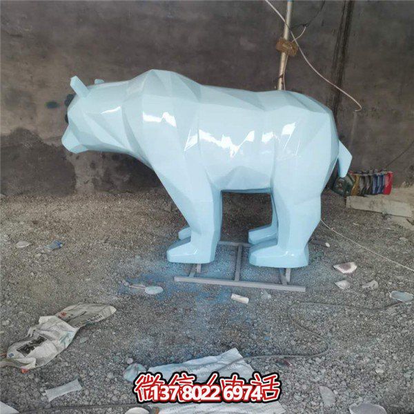 玻璃钢几何博鱼平台，装饰动物园园林和户外空间