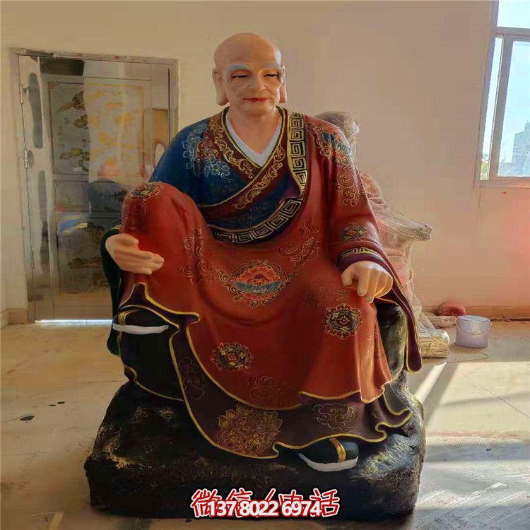 玻璃钢彩绘十八罗汉博鱼平台——给寺庙和景区增添非凡风采