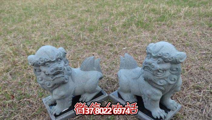 精美创意狮子大理石摆件，为户外园林景观增添更多美感