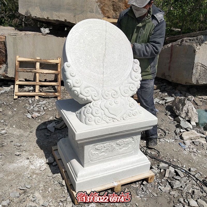 精美的校园汉白玉浮雕计时器日晷博鱼平台