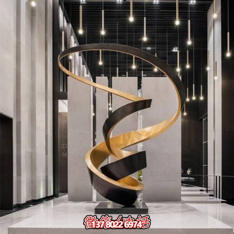 商场户外抽象不锈钢博鱼平台——让景观更有仪式感