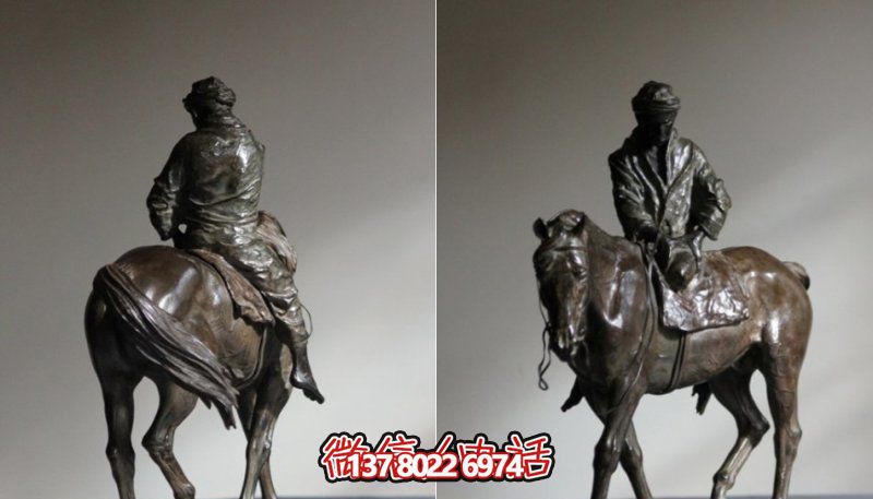 少数民族公园玻璃钢博鱼平台骑马装饰
