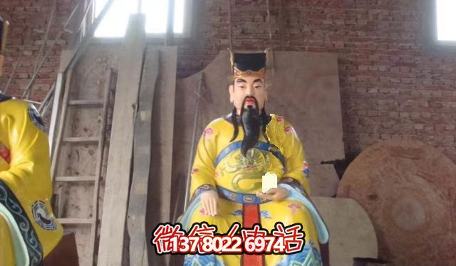 博鱼平台艺术之美玻璃钢彩绘文财神寺庙神像