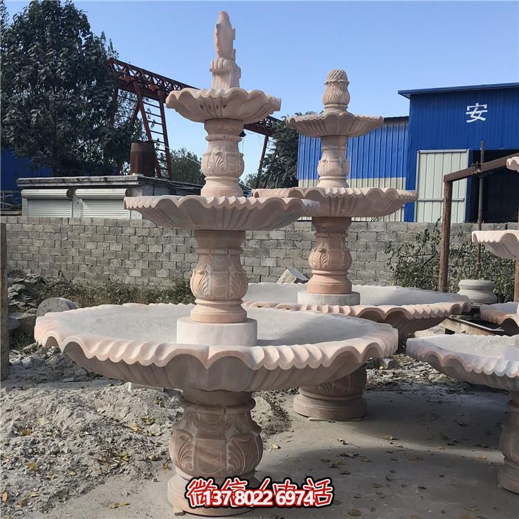 红晚霞园林景观喷泉博鱼平台