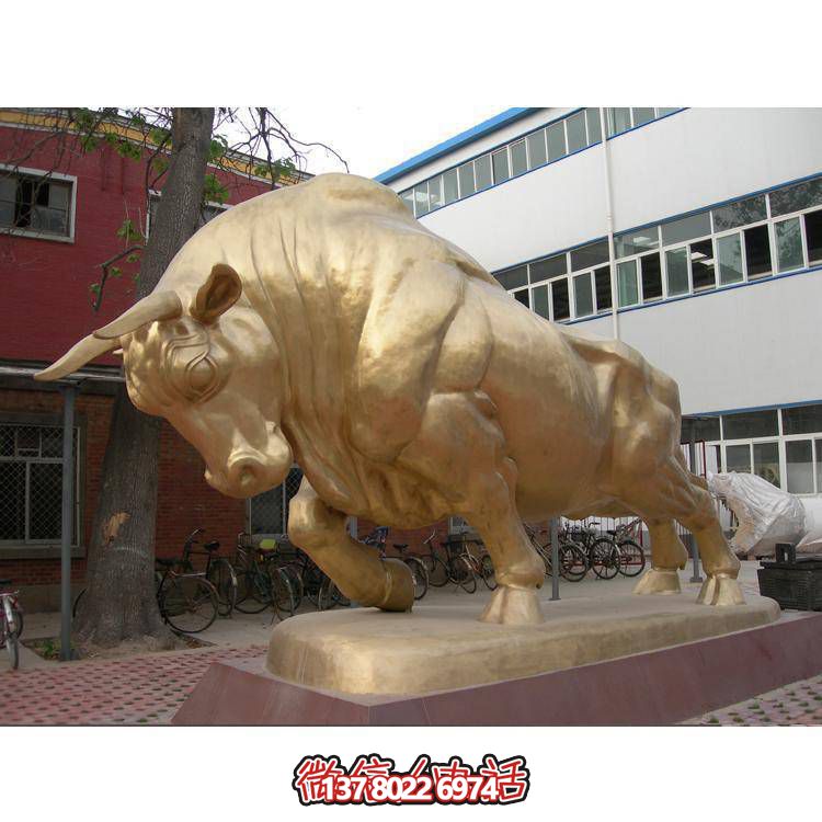 园林户外玻璃钢仿铜农耕牛博鱼平台