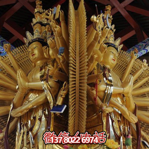 大型千手观音铜像寺庙供奉佛像博鱼平台