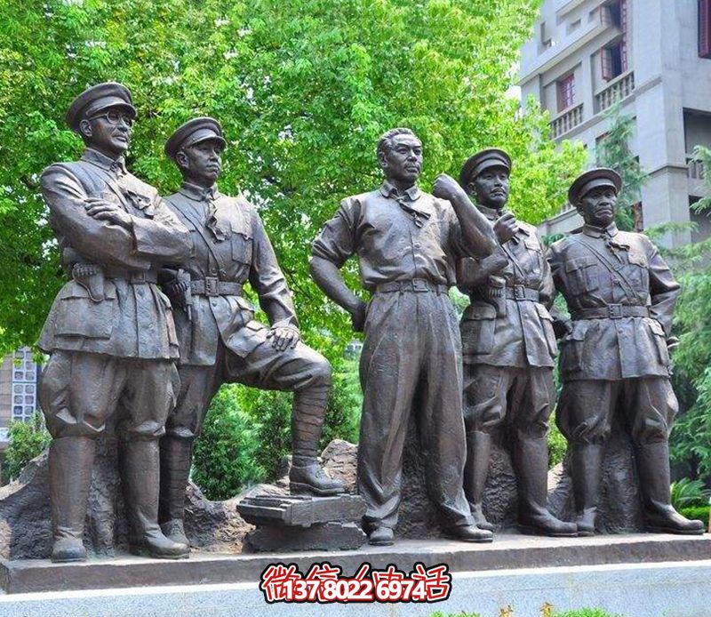 景区世界伟人铜雕十大元帅博鱼平台