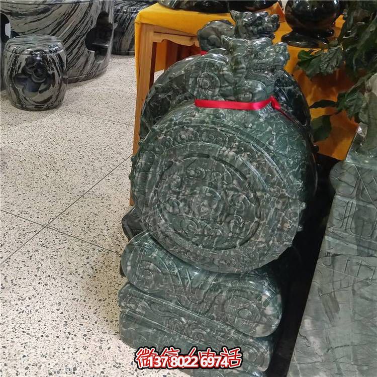 庭院门口仿古做旧门鼓石墩子摆件摆设抱鼓石博鱼平台