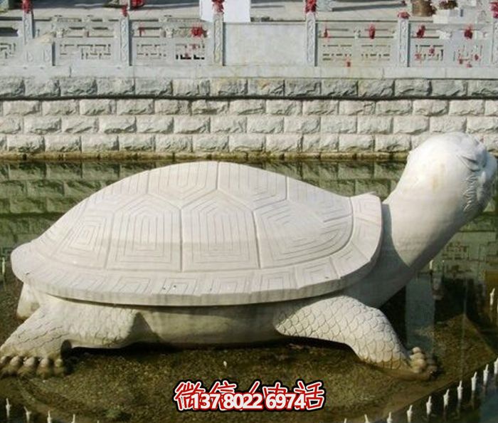池塘大理石大型仿真乌龟博鱼平台