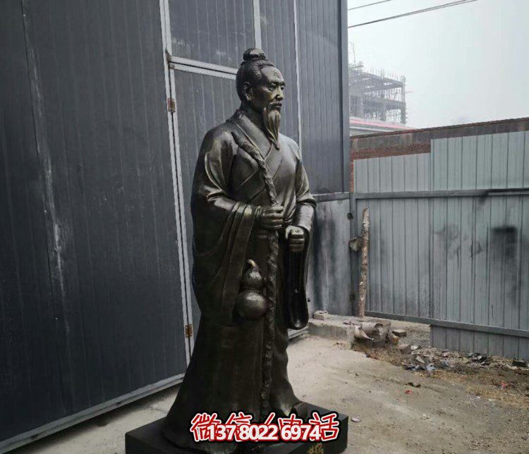 扁鹊人物古代名医铜雕景观摆件扁鹊博鱼平台