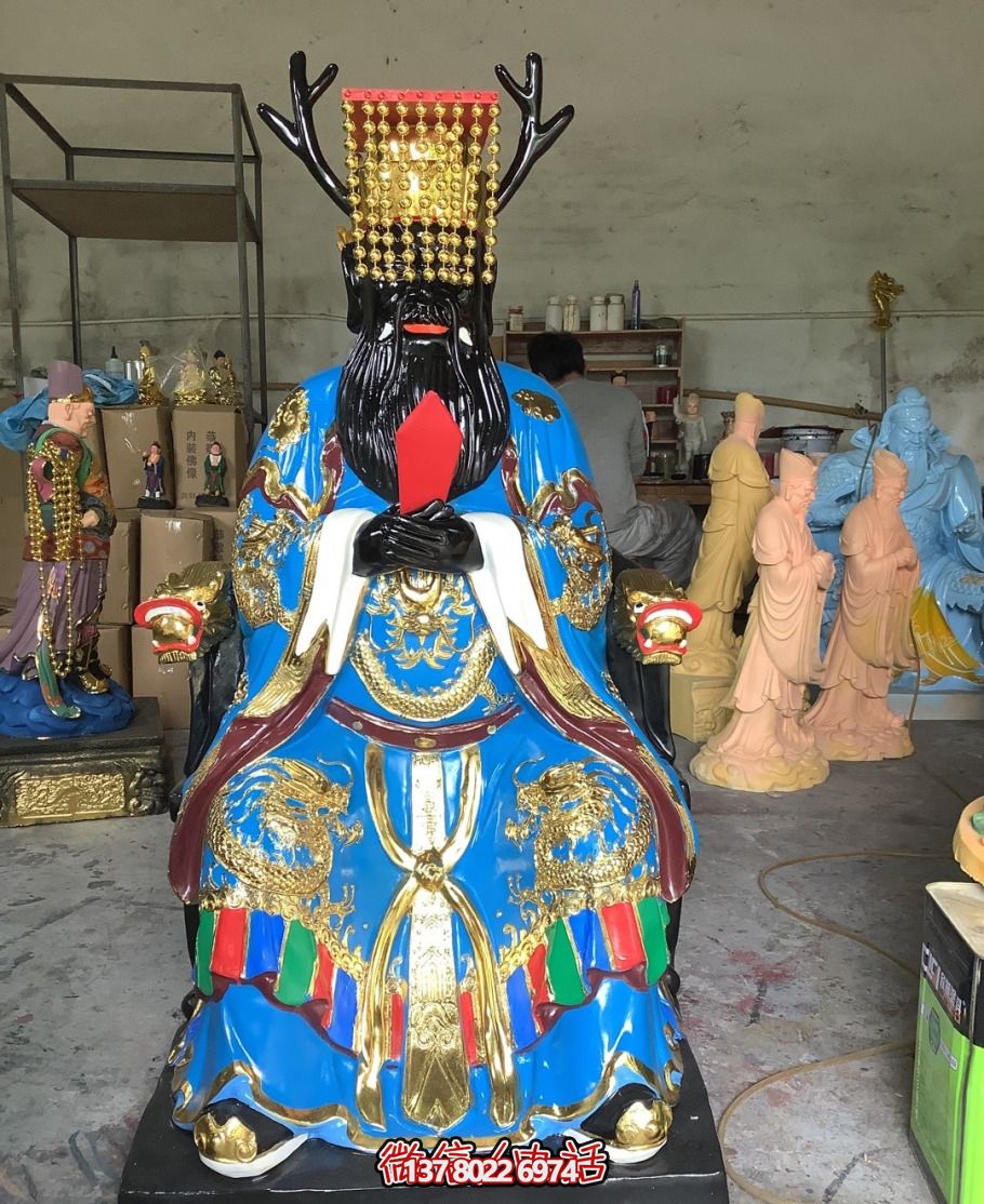 玻璃钢彩绘大型神佛龙王博鱼平台
