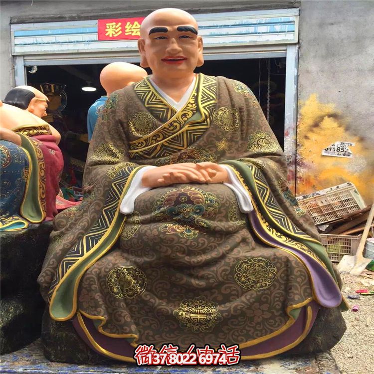 玻璃钢彩绘大型寺庙景观供奉十八罗汉博鱼平台 玻璃钢彩绘大型寺庙景观供奉十八罗汉博鱼平台