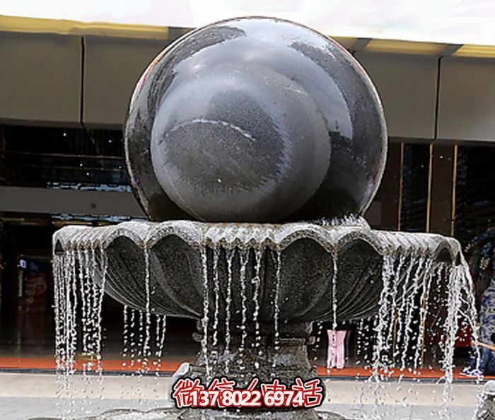 酒店大理石风水球石雕