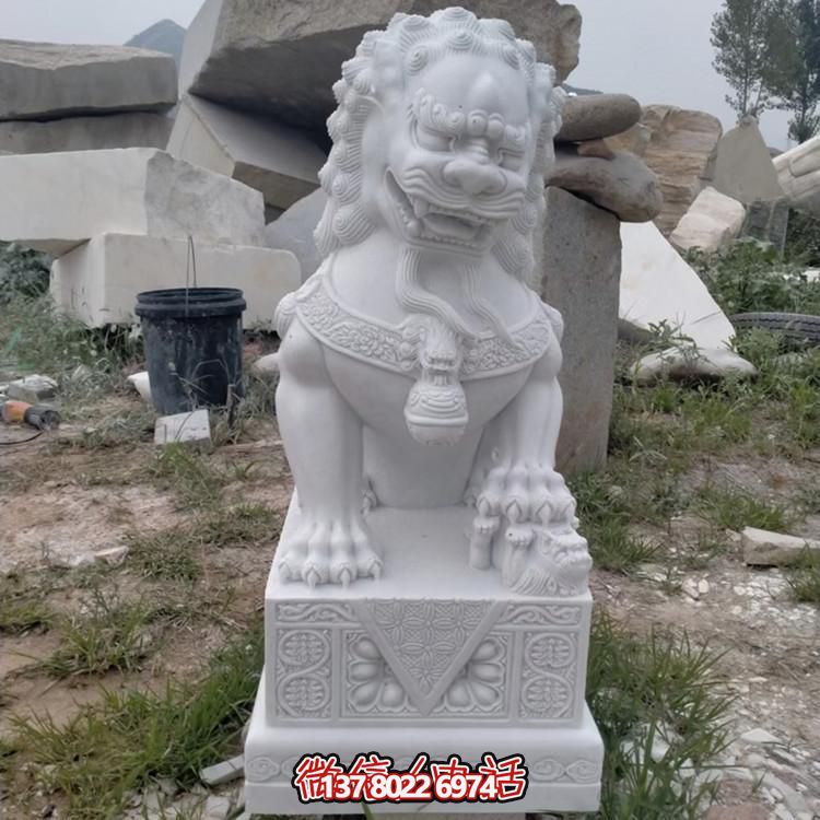 仿古酒店宾馆石雕墓地石狮子博鱼平台
