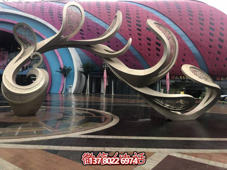 不锈钢抽象大型凤凰博鱼平台