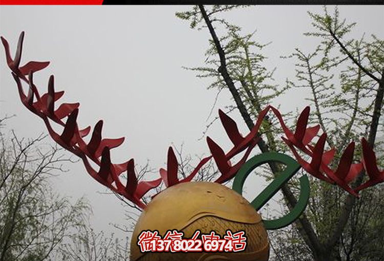 花园创意个性彩绘镀金喷金飞翔街的鸽子博鱼平台
