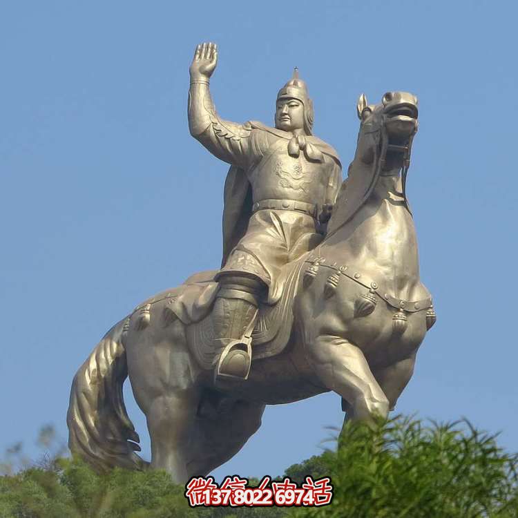 景观校园铸铜骑马人物抽象艺术户外广场大型景观博鱼平台