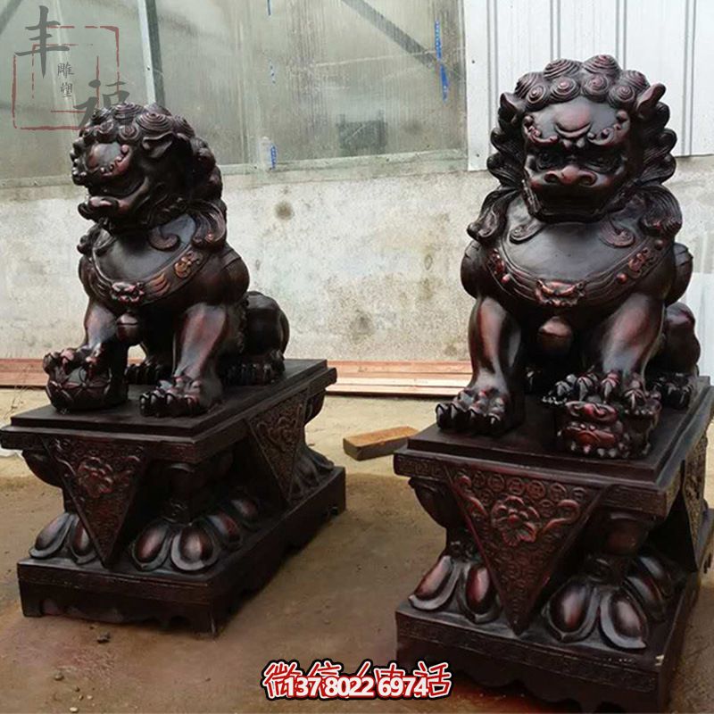 景区门口不锈钢仿铜仿古做旧麒麟博鱼平台