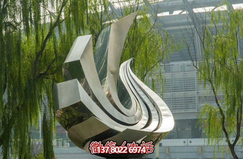大厦抽象不锈钢创意个性鸽子博鱼平台