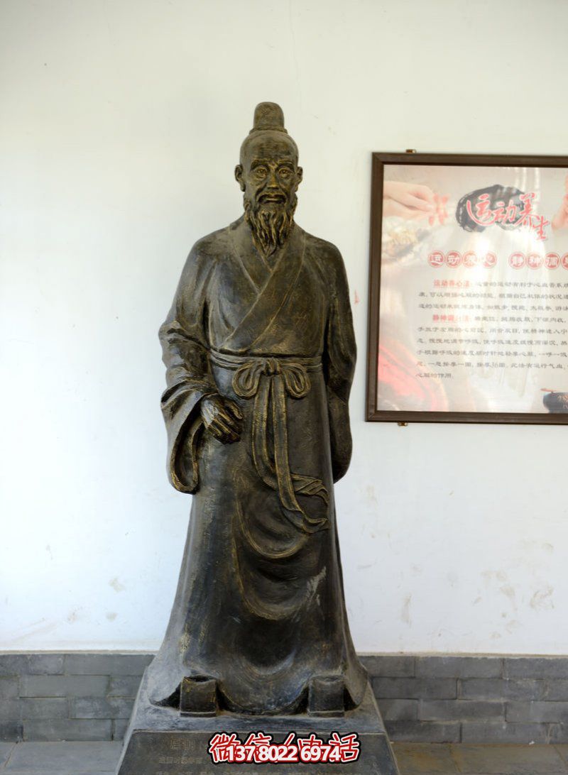 扁鹊古代医学名人铜雕扁鹊博鱼平台