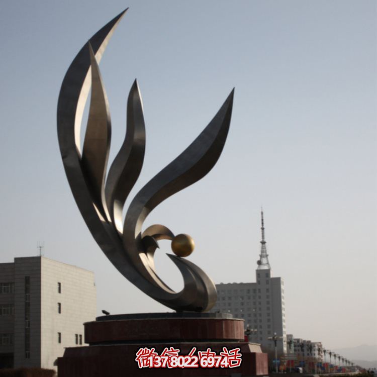 不锈钢烤漆喷漆抽象户外景观凤凰标志博鱼平台
