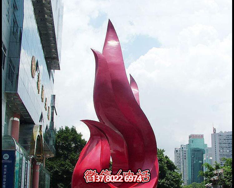 商厦门口装饰摆放大型红色个性飘带博鱼平台