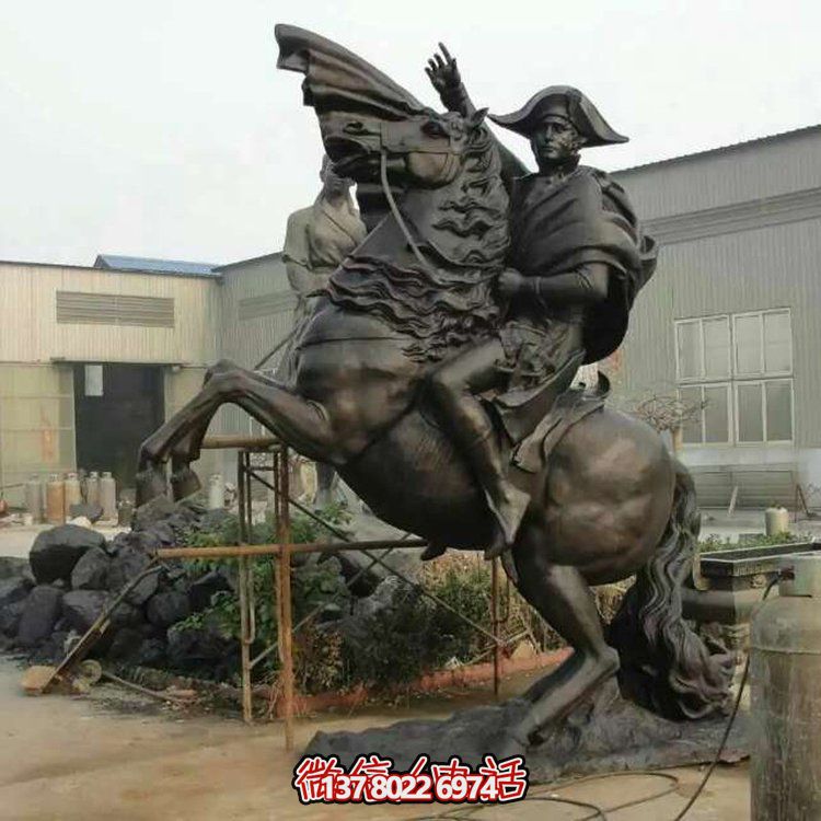 铸铜博鱼平台广场大型西方骑马人物小品