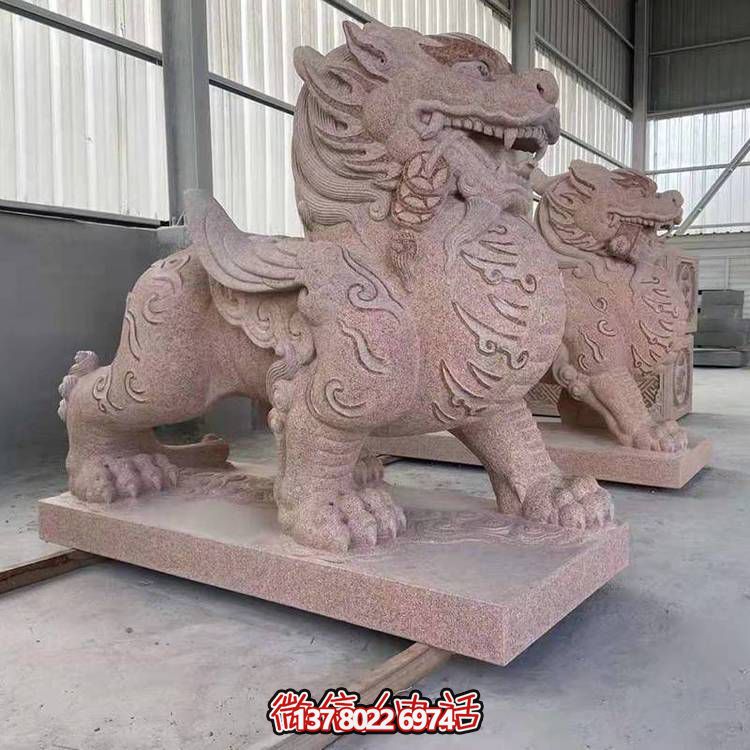 招财神兽大理石石雕貔貅博鱼平台