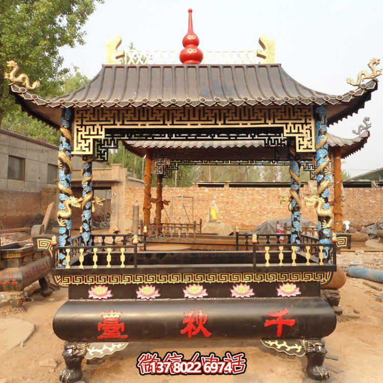 寺庙庭院大型香炉鼎博鱼平台