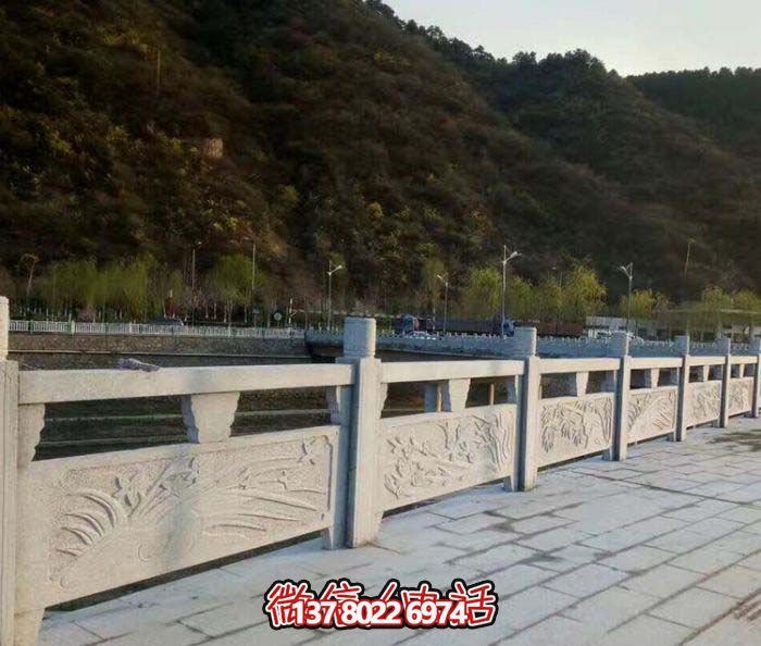 湖边围栏大理石扶手栏杆博鱼平台