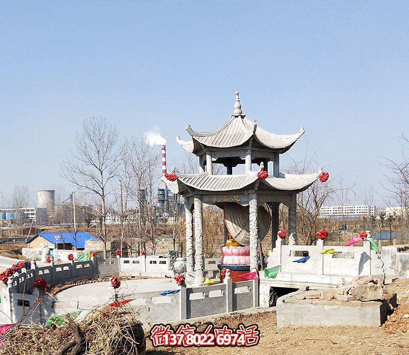 寺院户外仿古建筑凉亭博鱼平台