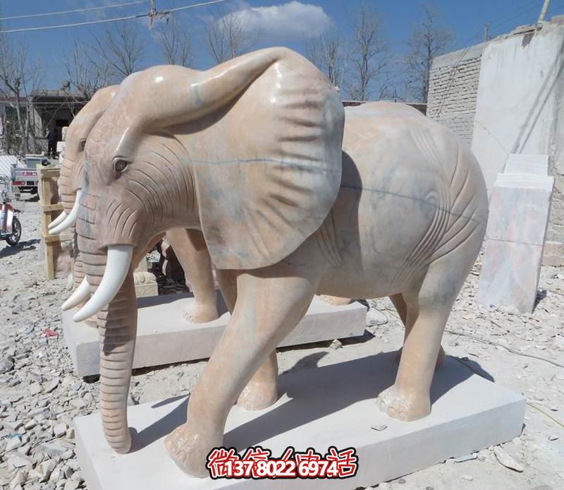 别墅庭院大象景观门口的大象博鱼平台