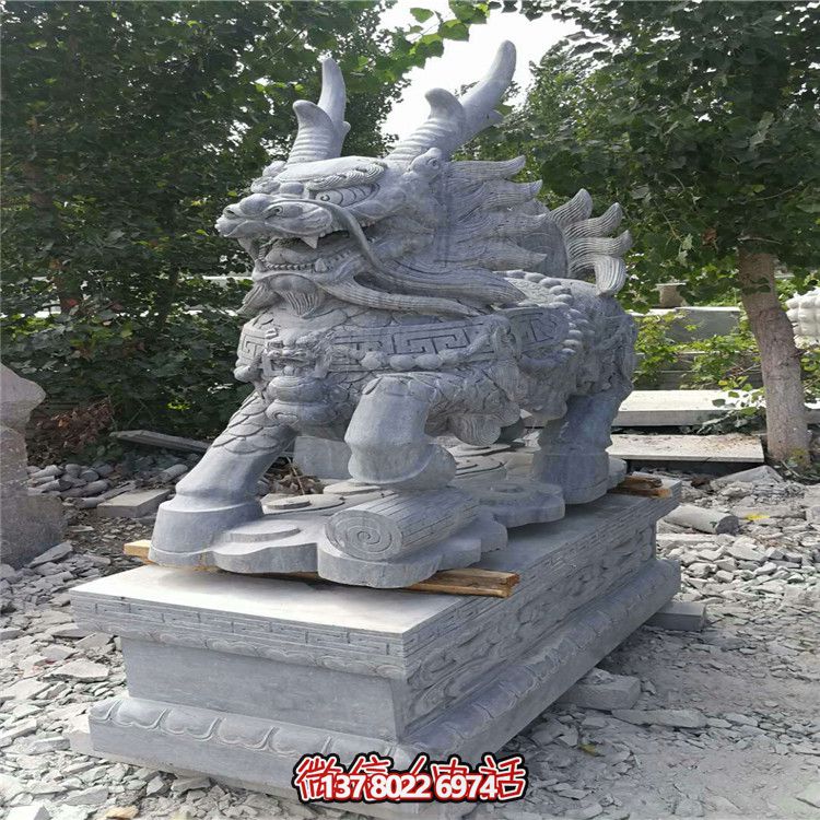户外园林大型景观麒麟博鱼平台