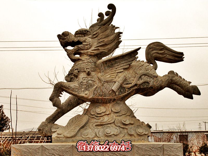 广场大象不锈钢做旧奔跑的神兽麒麟博鱼平台