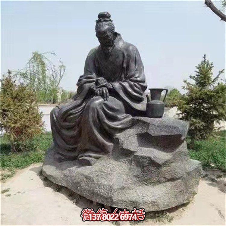 四大名医李时珍人物博鱼平台玻璃钢仿铜中医文化主题博鱼平台