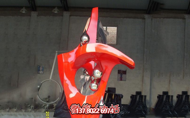 不锈钢抽象户外装饰美陈水滴博鱼平台