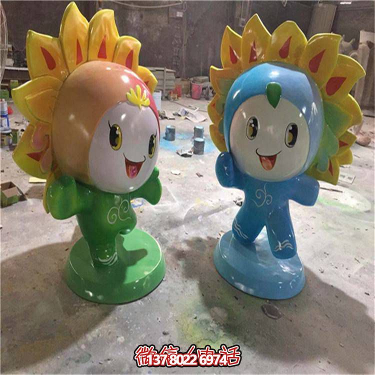 玻璃钢彩绘卡通人物幼儿园主题公仔博鱼平台