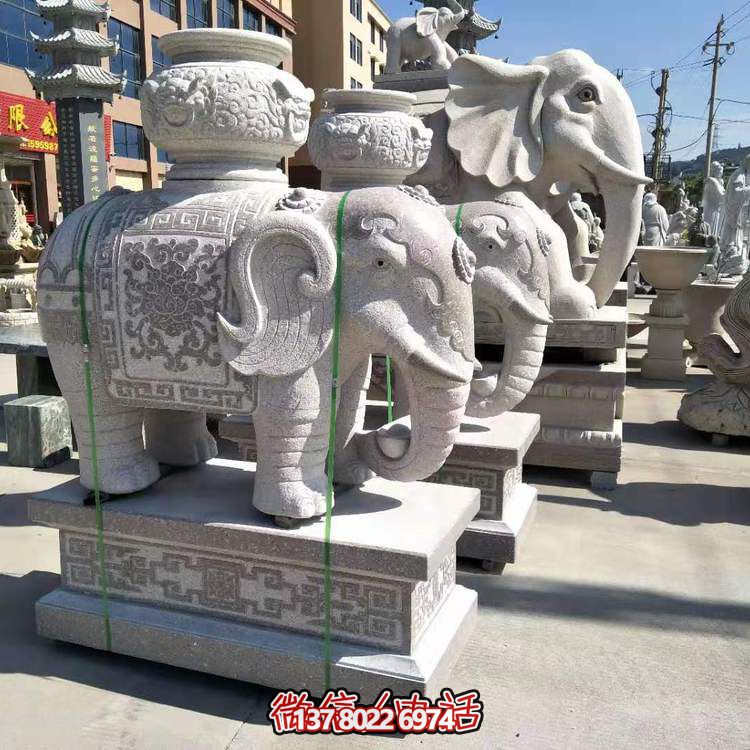 庭院饭店门口大型招财大象博鱼平台
