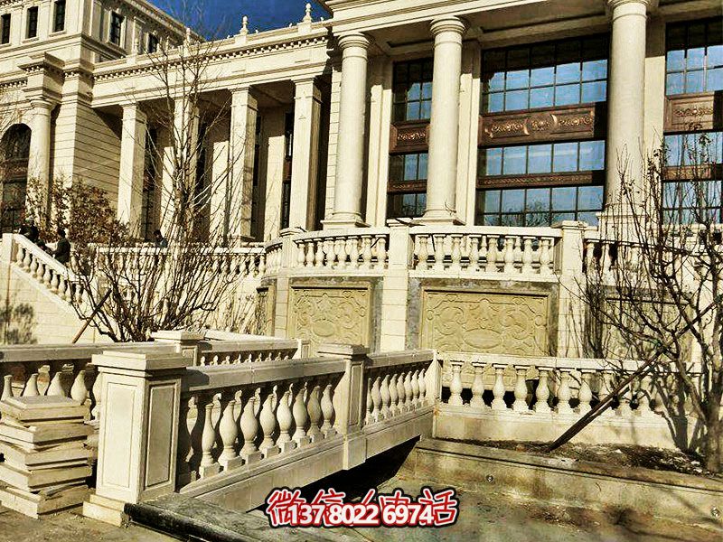 酒店欧式大理石走廊罗马柱